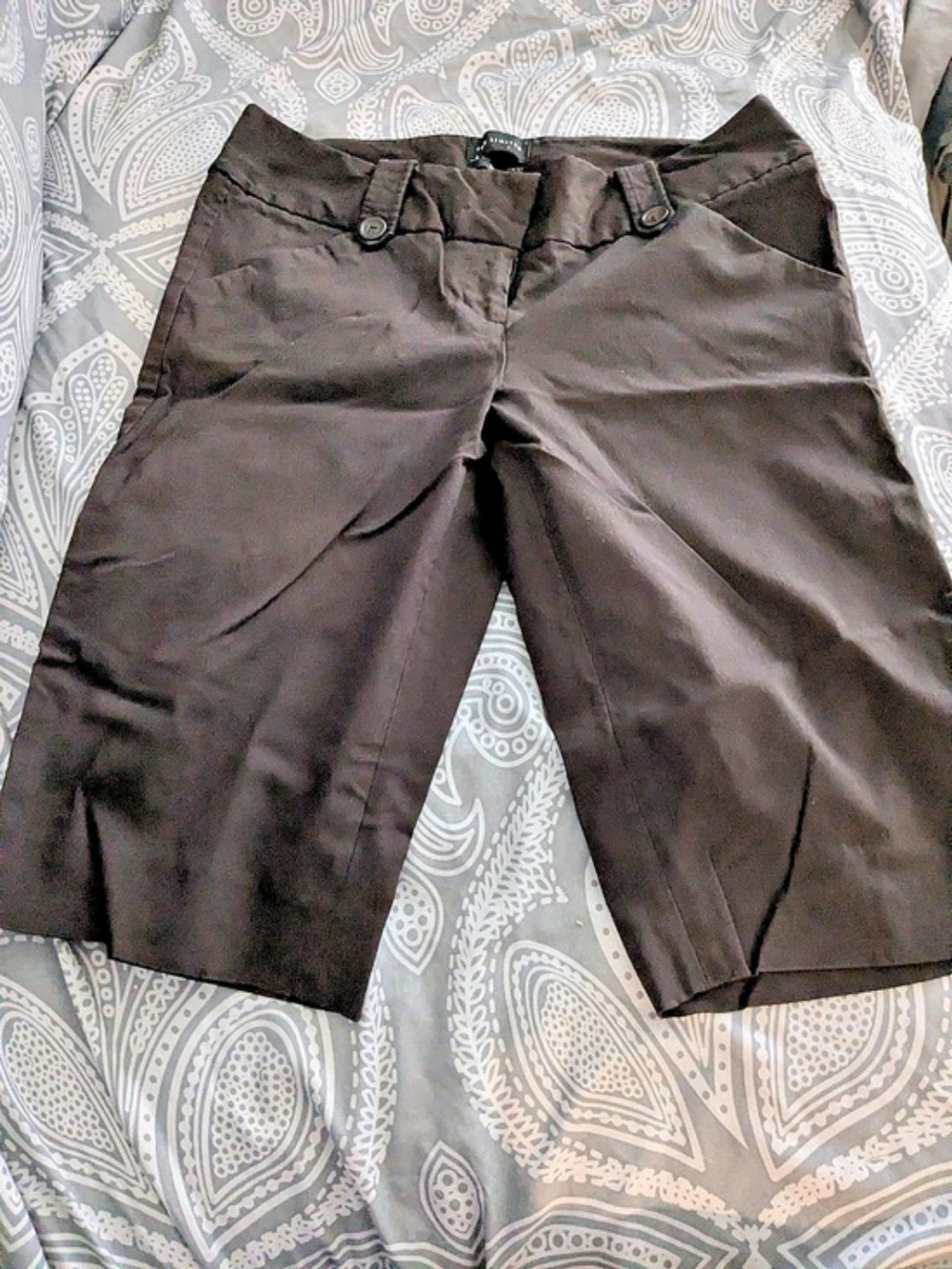 The Limited Drew Fit Bermuda Shorts Black Size 6
